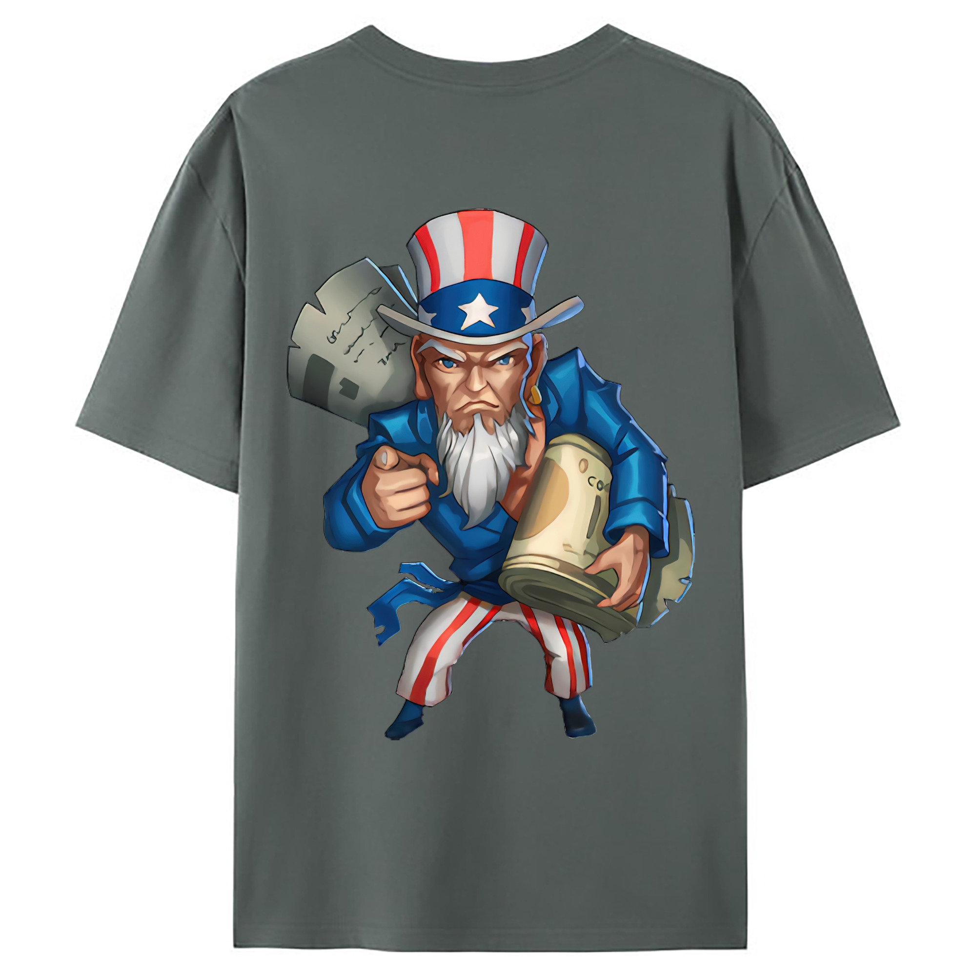 （画像用） リーグ・オブ・レジェンド League of Legends LOL 綿100％ メンズ半袖Tシャツ（バックプリント） 通気性